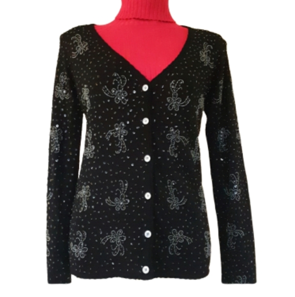 beaded evening sweaters